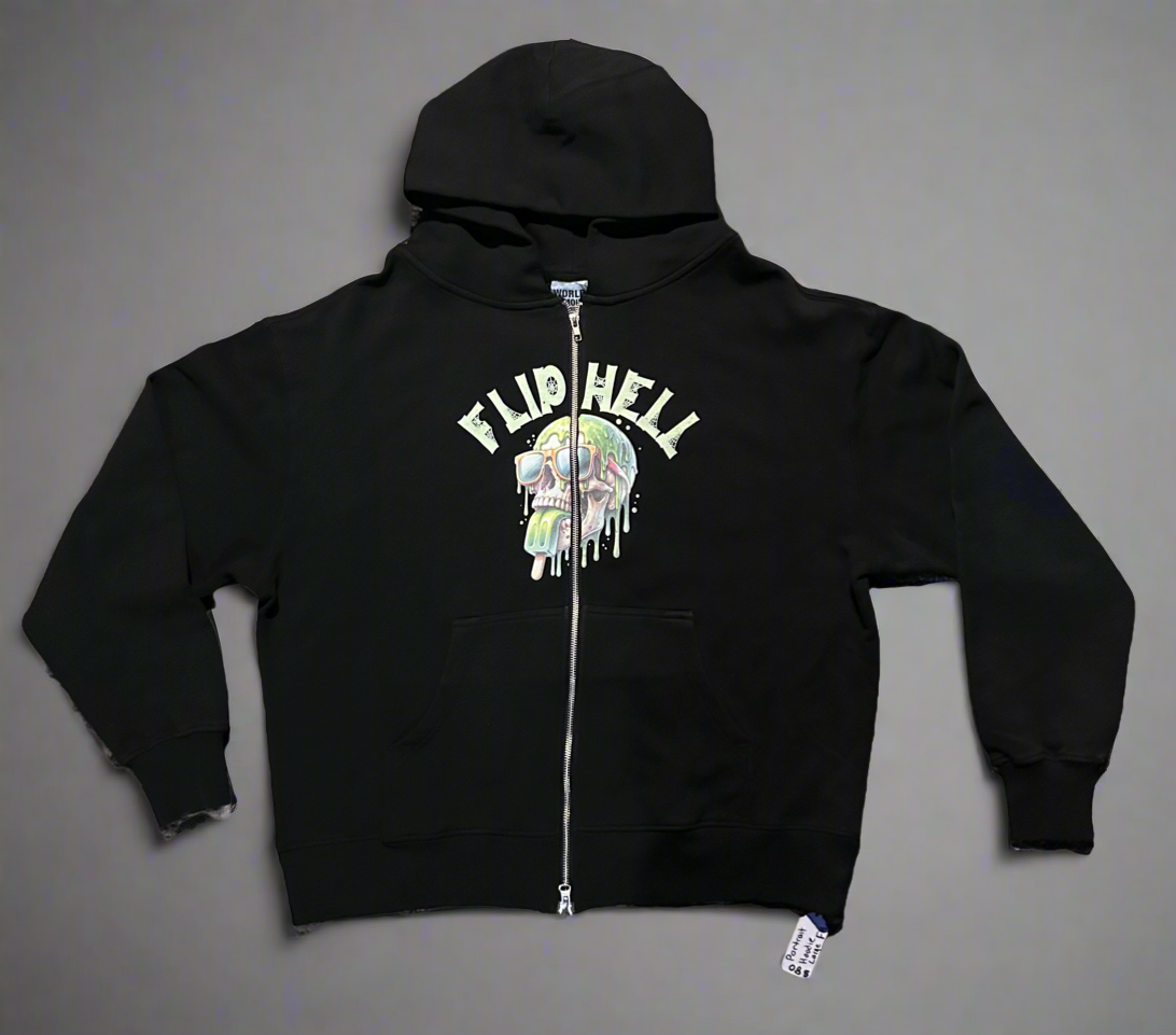 Portrait Zip Up Sweatshirt