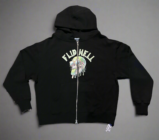 Portrait Zip Up Sweatshirt